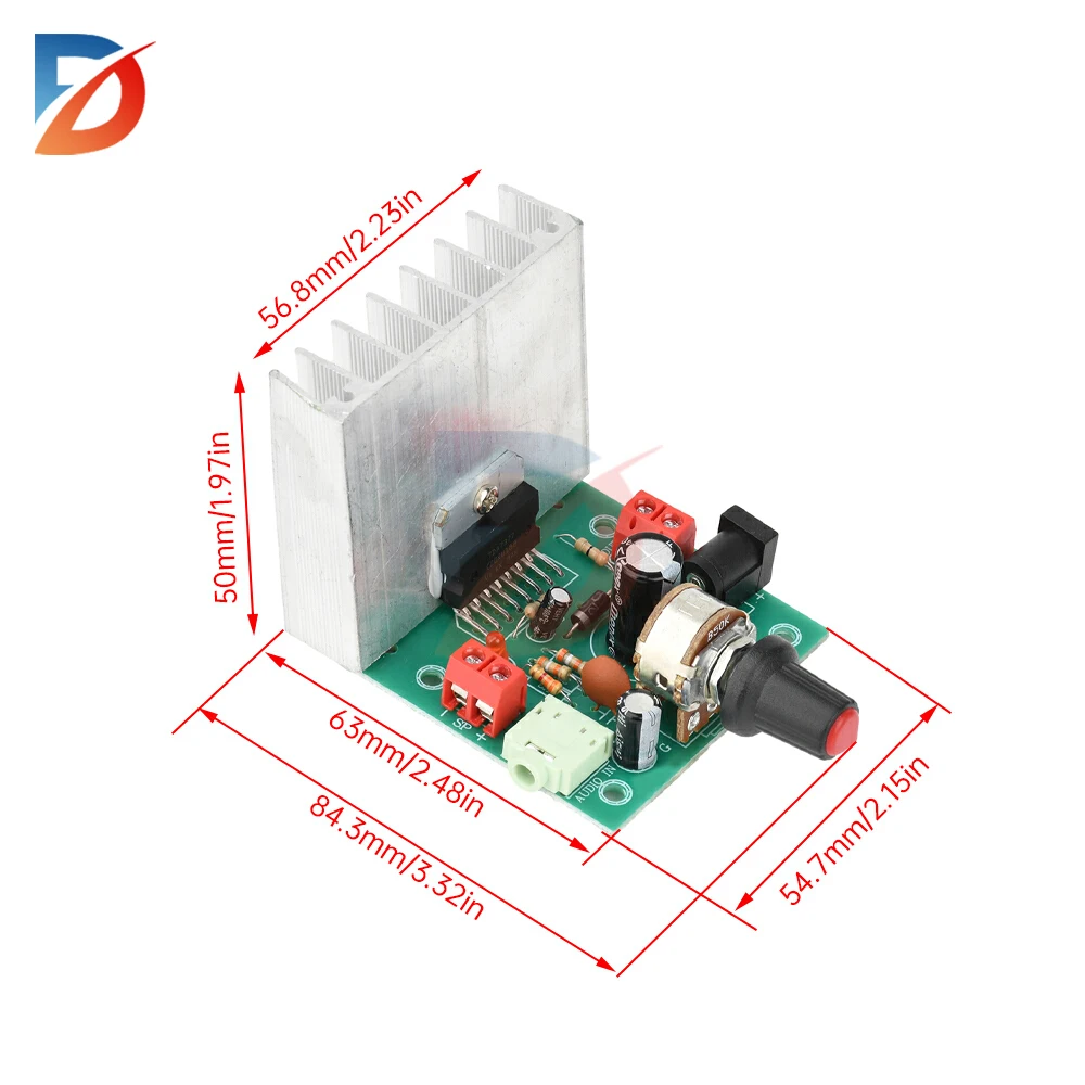 CA-7377 dual channel amplifier board module DC12V 2x35W audio amplifier TDA7377 suitable for audio system