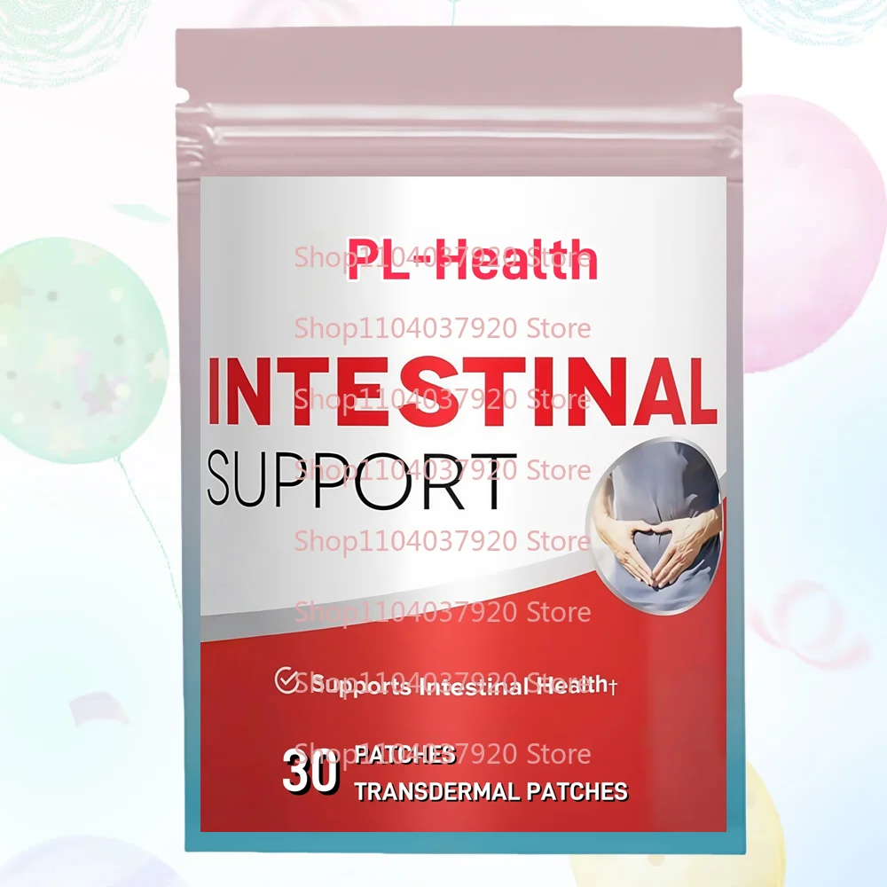 

30 Patches Intestinal Support Transdermal Patches for Humans With Wormwood, Garlic for Immune,Digestion, Gut & Overall Health
