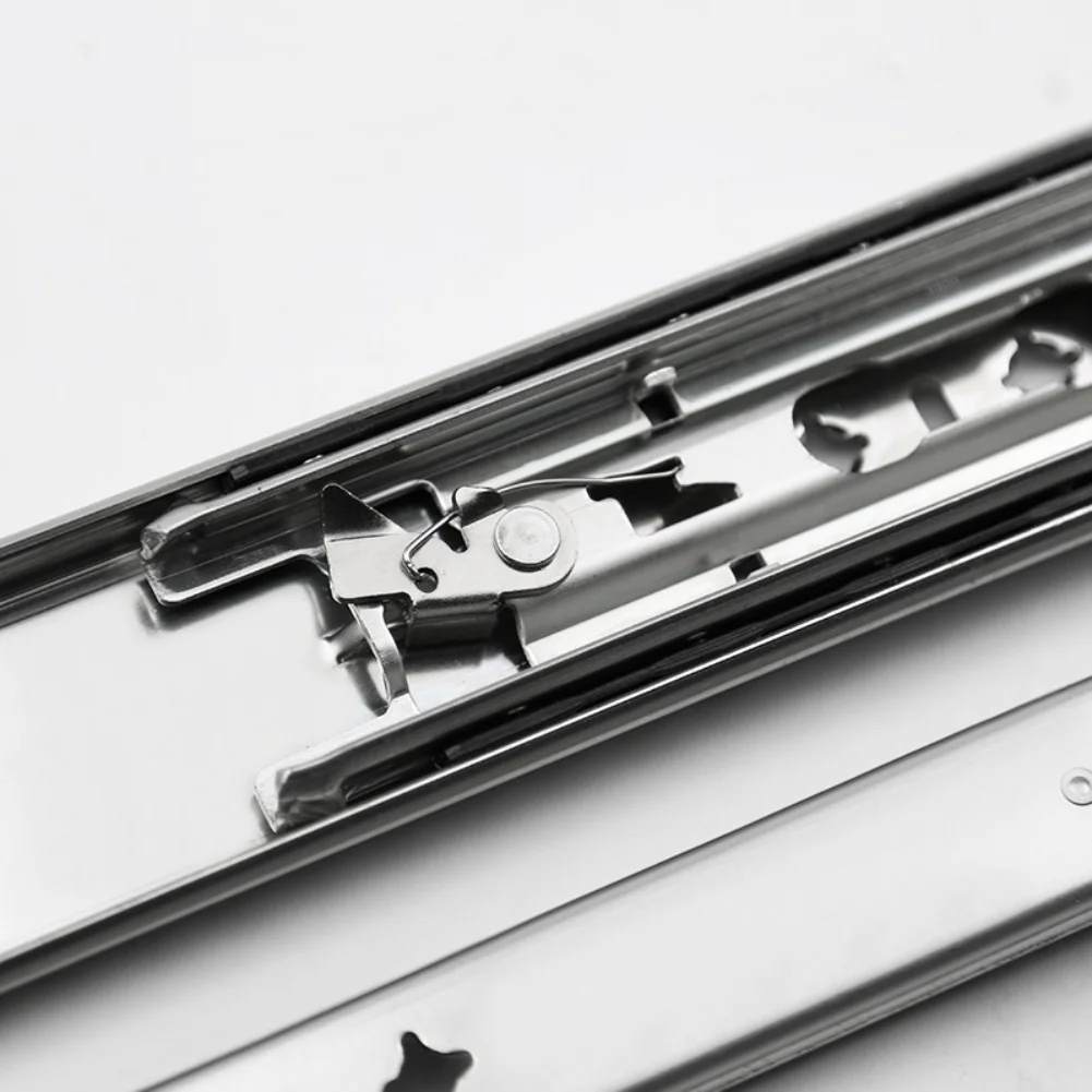 

36-дюймовые сверхмощные направляющие для ящиков из нержавеющей стали с замком, полное выдвижение, грузоподъемность 260 фунтов, направляющая для подшипника нагрузки