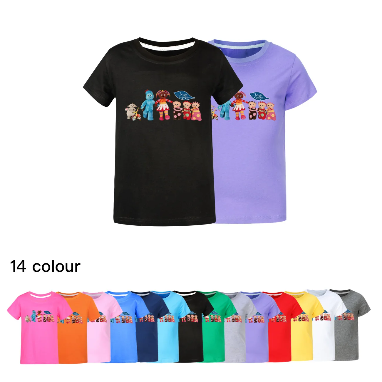In The Night Garden Clothes Kids Cartoon Igglepiggle Upsy Daisy Makka Pakka T Shirts Girls Funny T-shirts Boys Short-sleeve Tops