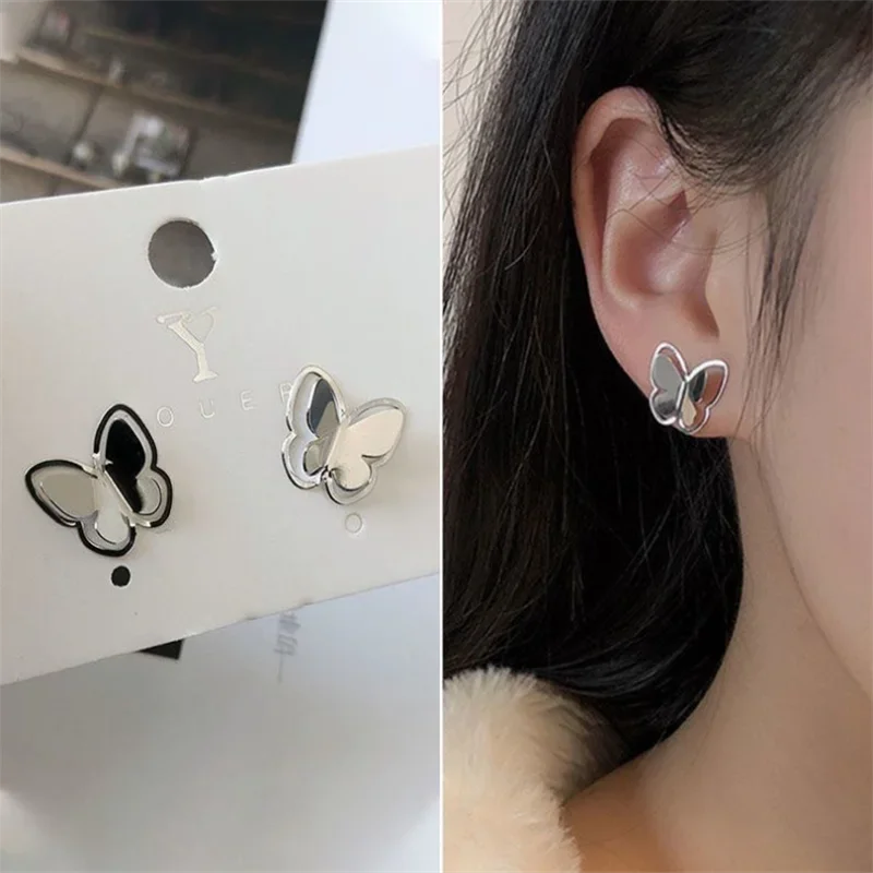 Retro  Enamel flower Stud Earrings  for Women Korean Jewelry Fashion Wedding Party Earrings Jewelry Gift image 6