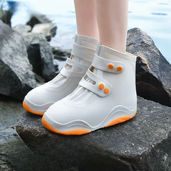 Girl Rain Shoes Women Waterproof Shoe Boy Cover Anti Slip Thickened Durable Botas De Lluvia Botas De Lluvia Para Mujer Для Обуви