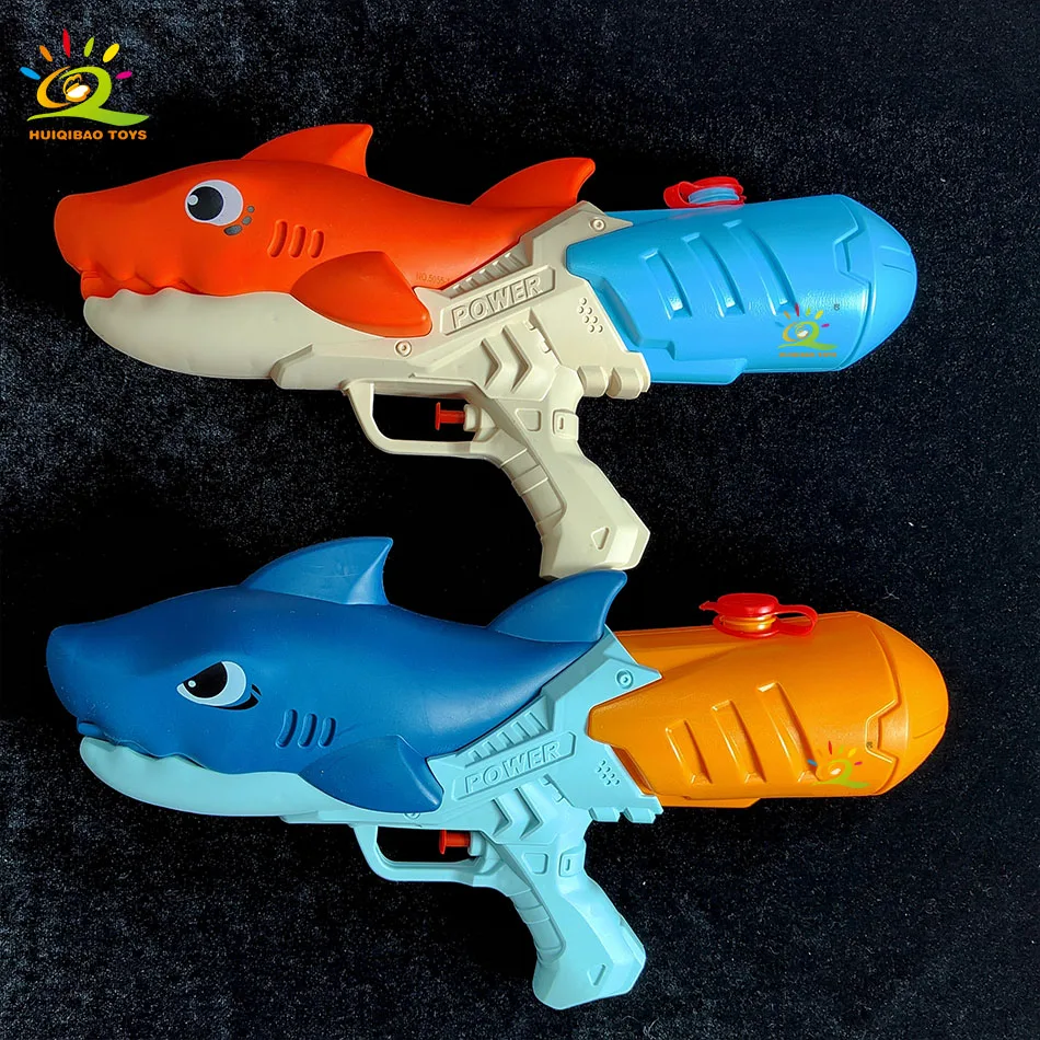 サメ加圧水鉄砲のおもちゃ夏の海辺のビーチプールパーティーパーティー水の戦いの戦い水鉄砲のおもちゃ男の子と女の子のため
