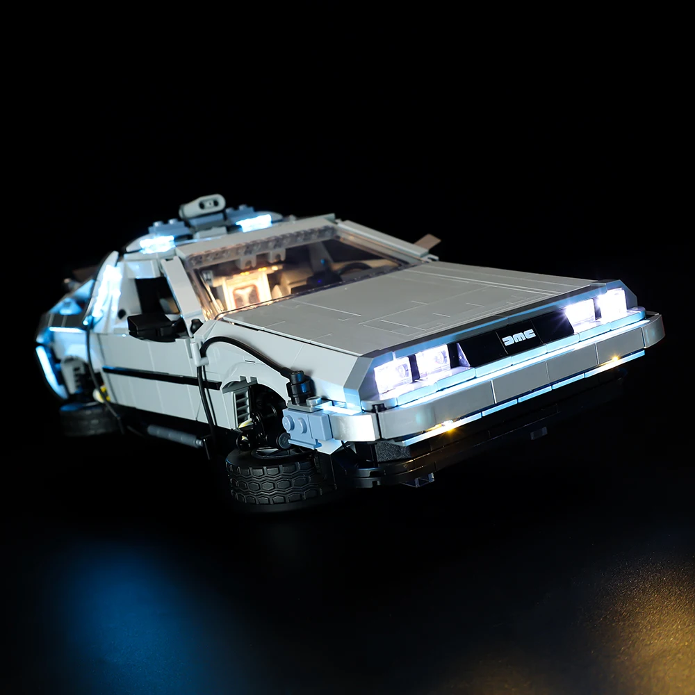 LED Light  Kit For Creator Expert 10300 Back to the Future Time Machine DIY Lamp Toys Set (Not Included Building Blocks)