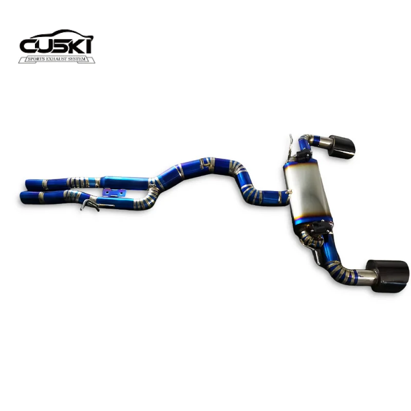 

Подходит для Audi Rs3 2.5t 2017-2023, титановый глушитель, гоночная выхлопная система Catback, полированная труба с индивидуальным обновлением выхлопной системы