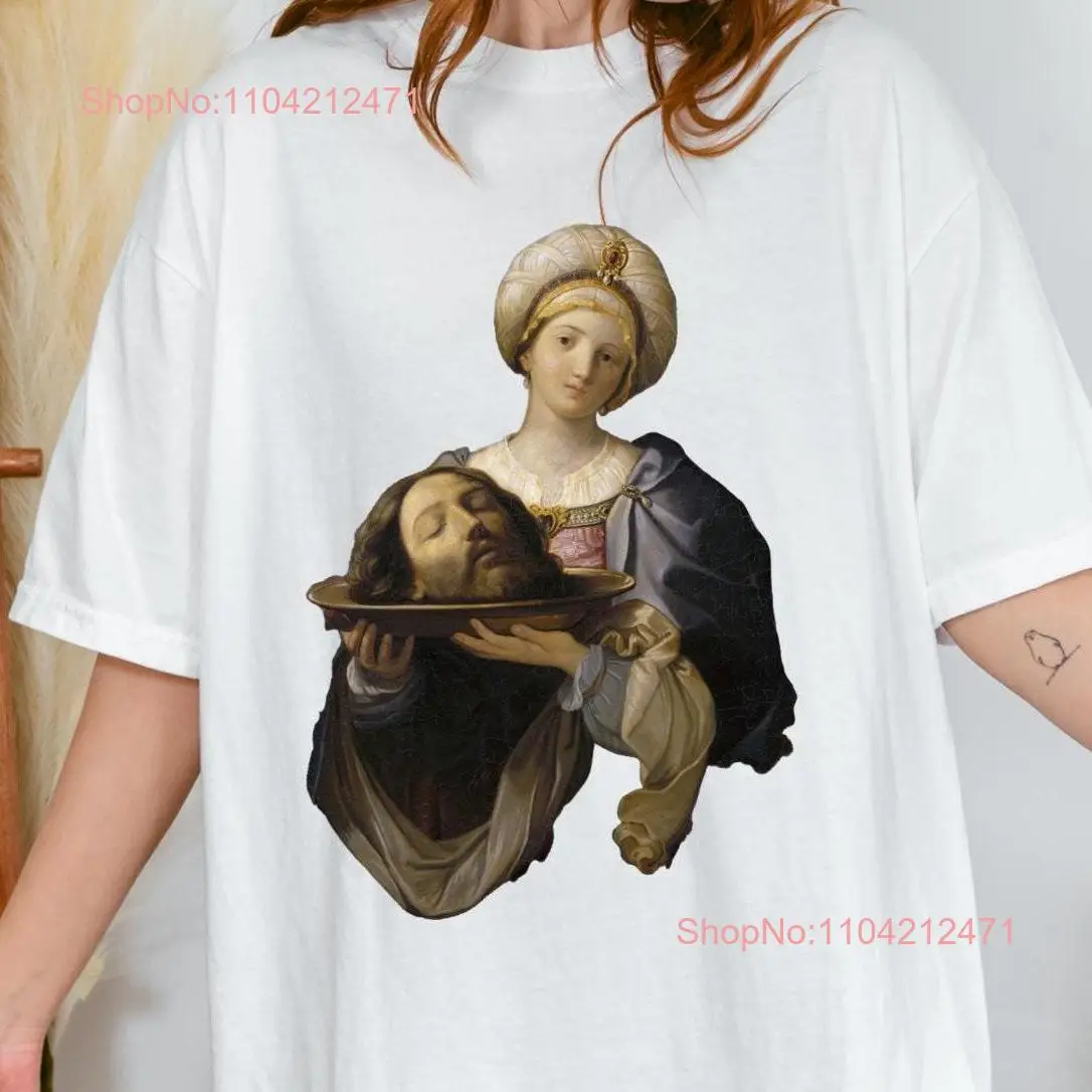 Raging Feminist Art T Shirt Head of John The Baptist Angry Salome Viral Top Womens Rights Religious long or short sleeves