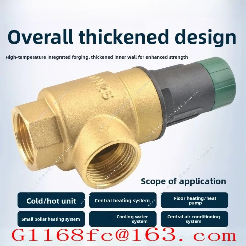 Heat Pump 25 Pressure Differential Bypass Valve Visual Adjustment All Copper Dial Balance Automatic Replenishment Valve
