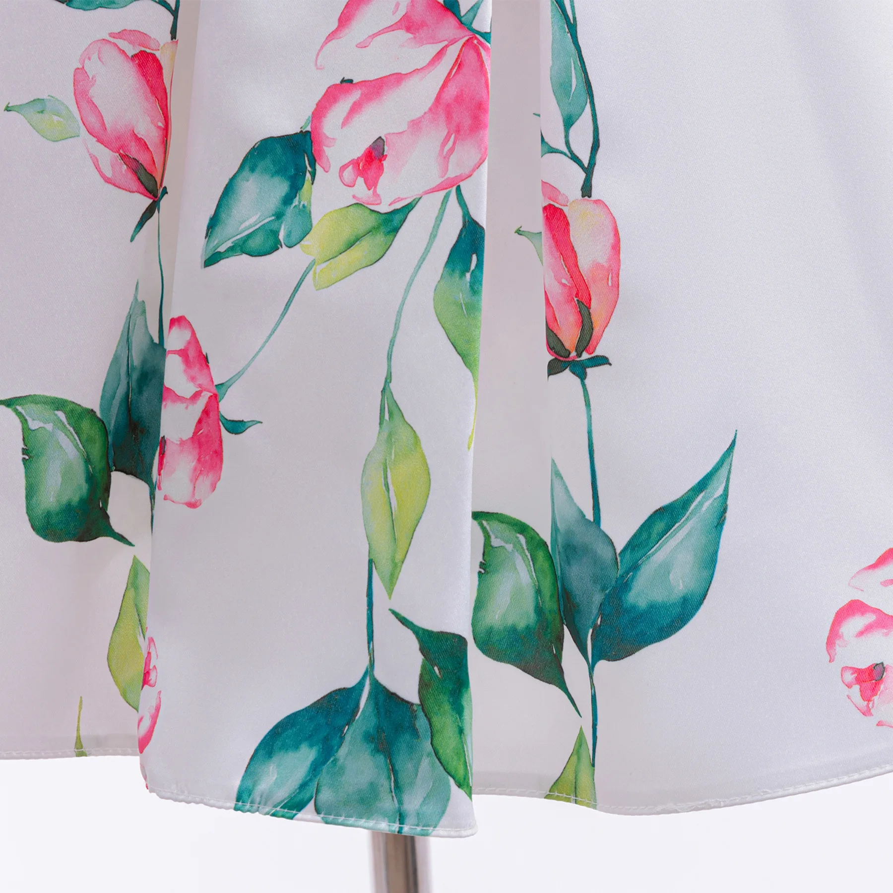 فستان أنيق بفيونكة للفتيات بأكمام طائرة مطبوع عليه زهور فستان الأميرة المنتفخ للأطفال لحفلات أعياد الميلاد وحفلات وصيفة العروس فستان الرضع #6