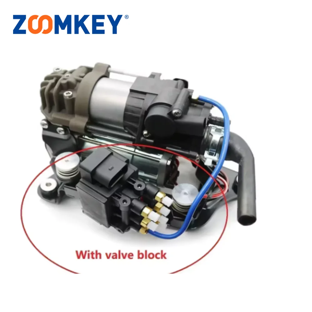 ZOOMKEY Brand new Air Suspension Compressor Pump & Valve Block For 2015-2020 BMW 7 Series G11 G12 37206861882 37206884682