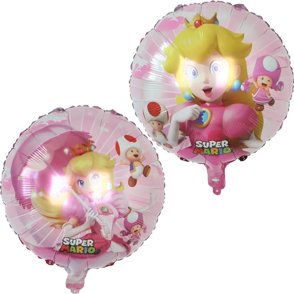 Cartoon Mario Game Thema Ballon Set Luigi Mario Peach Princess Aluminiumfolie Ballon Decoratie Verjaardag Speelgoed Bal Decoratie