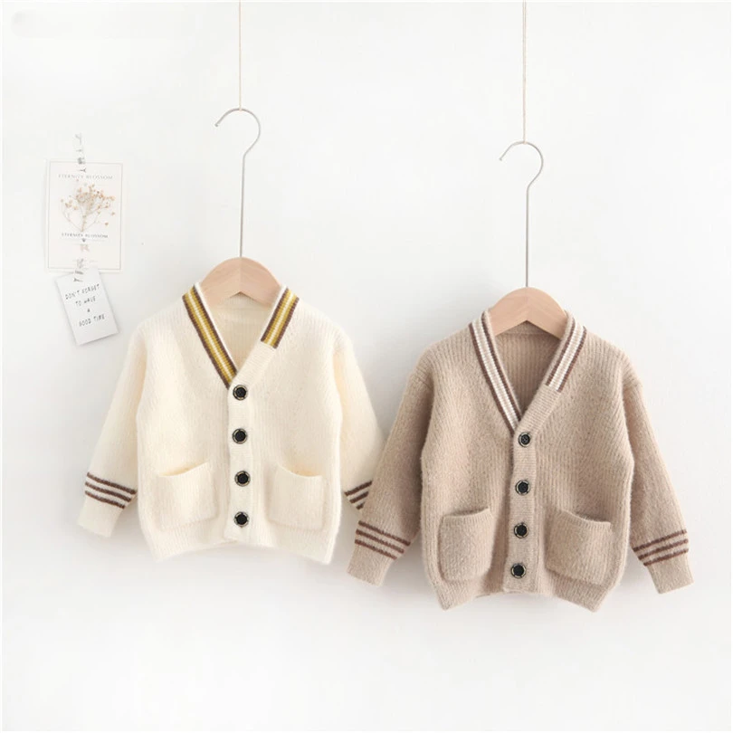 

Baby Boys Cardigan Knitted Baby Kids Sweaters V-neck Kids Jumper Cardigans Woolen Boys Girls Sweater Toddler Cardigan Sweater