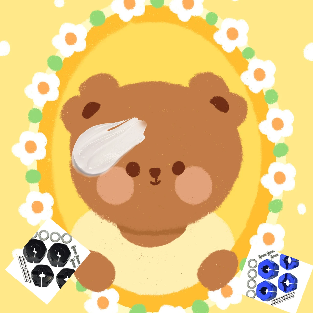 

GPM Alloy Hex Adapters for TRAXXAS 1/10 Slash pro 2WD Mudboss VXL 2WD - Upgrade Kit for RC Cars And Trucks