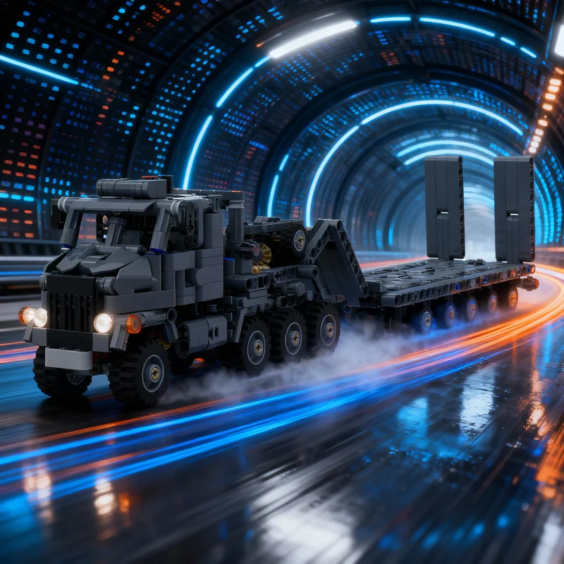 764pcs MOC Oshkosh MiniMe Technical Model Building Blocks Architecture Toy Creative Christmas Gifts Idea Education Brick Kids