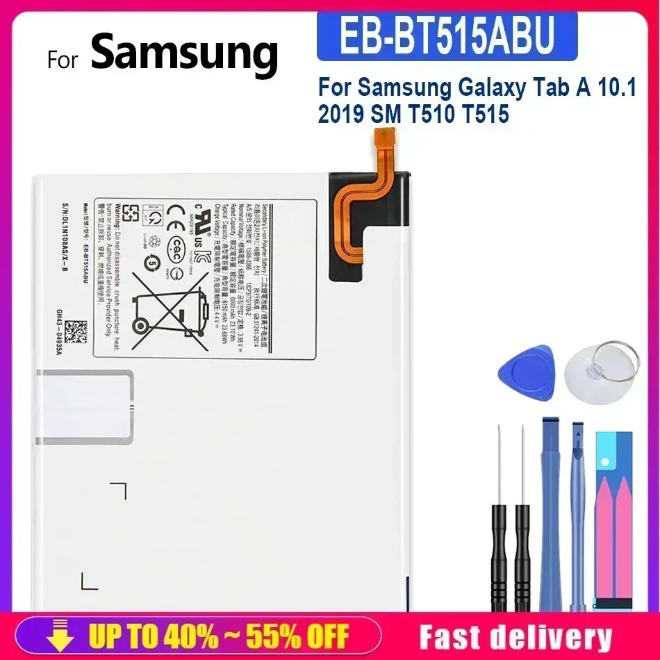 

EB-BT515ABU 6150 мАч аккумулятор для планшета Samsung GALAXY Tab A T510 Быстрая доставка