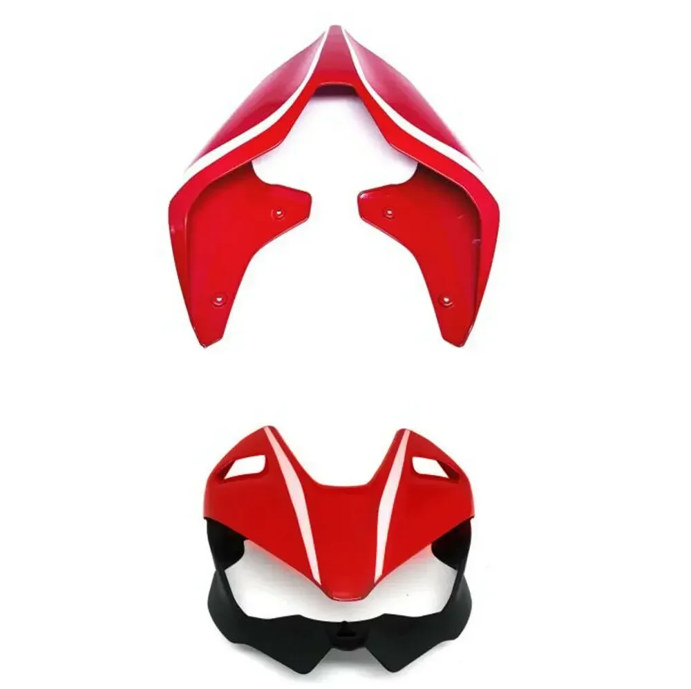 

Motorcycle Red Front Headlight Fairing Rear Tail Cover For 2020+ Ducati Streetfighter V4 V4S