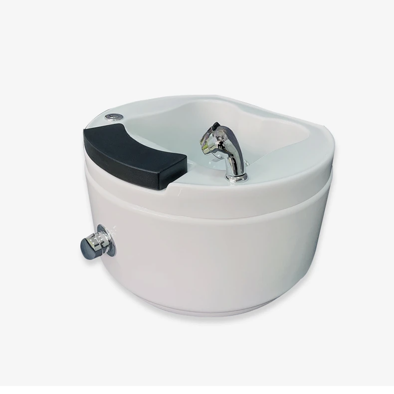 luxury style pedicure chairs foot spa tub white acrylic pedicure sink bowl