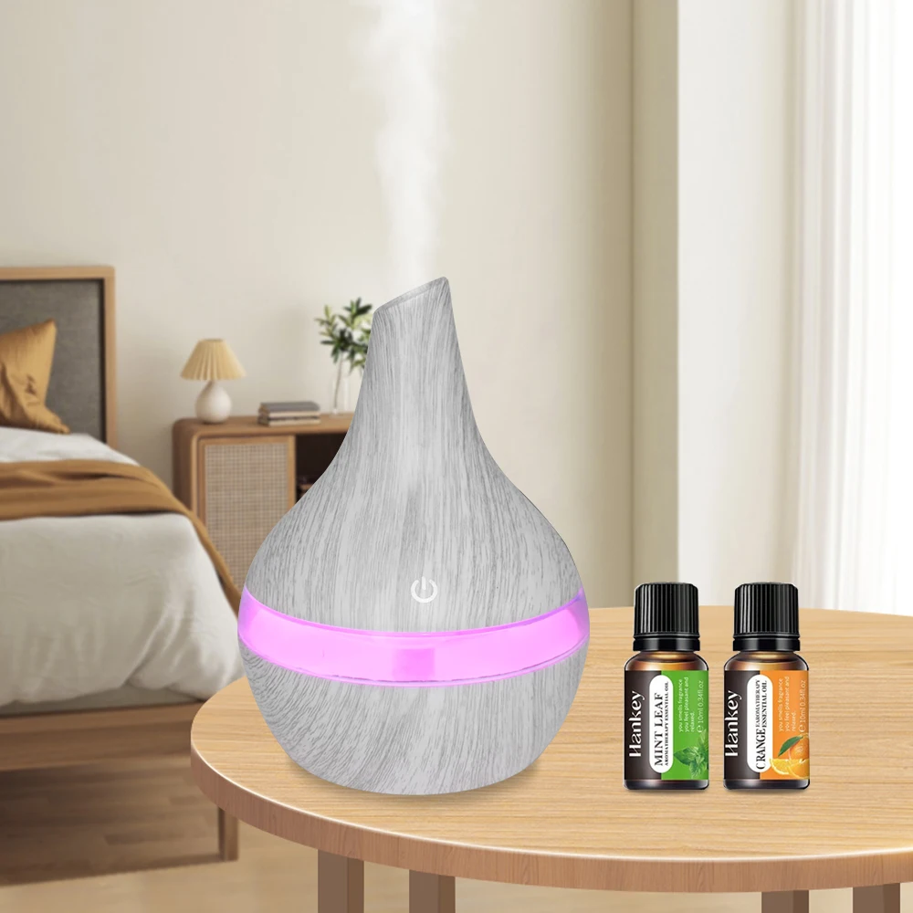 

300ml Portable Humidifier with Essential Oils Compact & USB Powered for Desk, Car & Travel
