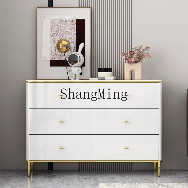 

ZYY minimalist bedroom TV cabinet drawer storage ultra-thin living room locker