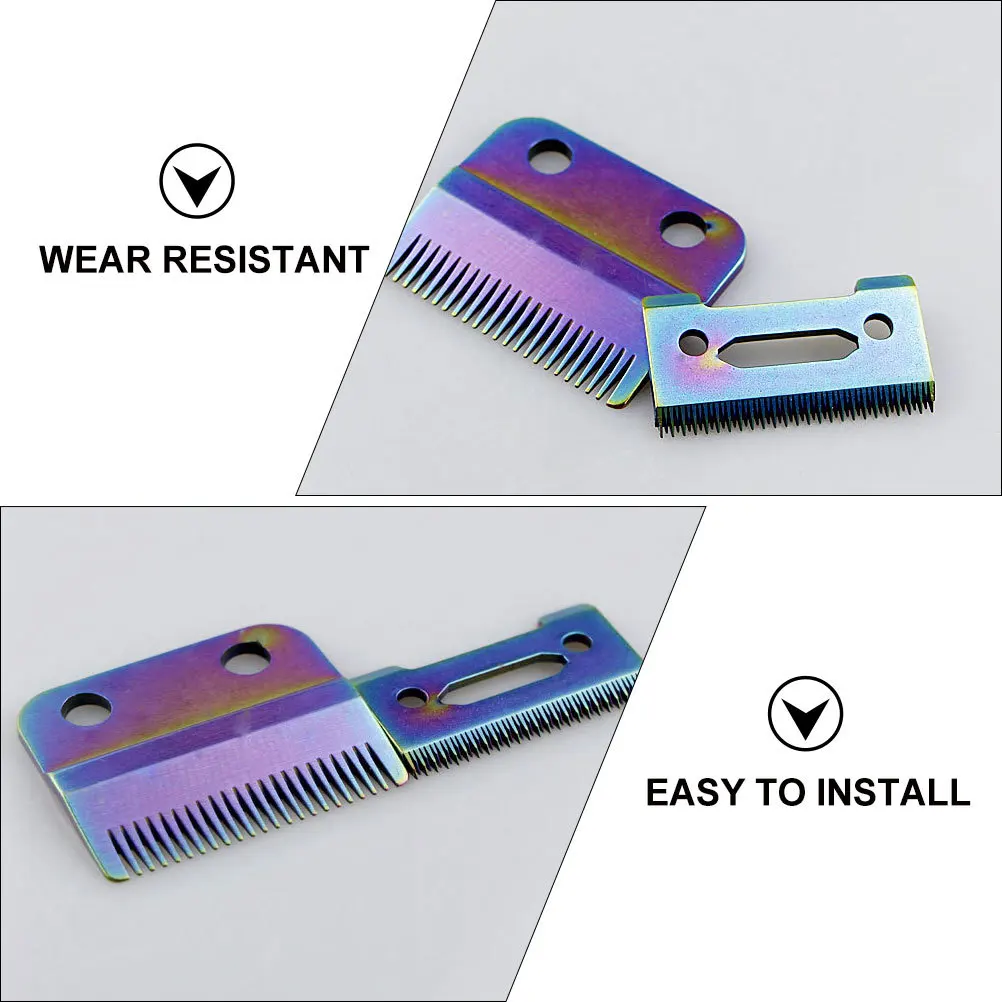 2 conjuntos de lâminas de substituição para máquina de cortar cabelo elétrica, para 8148, cabeça de aparador, suprimentos de barbeiro, ferramentas de salão de beleza