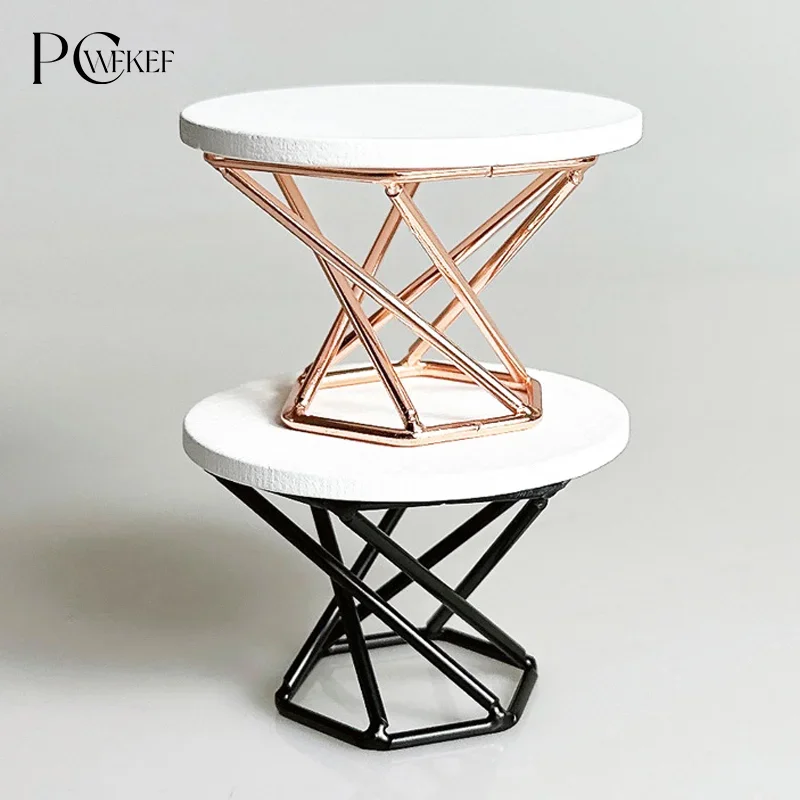 1:12 ドールハウスミニチュアコーヒーテーブルティーテーブルサイドテーブル家具ホームモデルの装飾おもちゃドールハウスアクセサリー