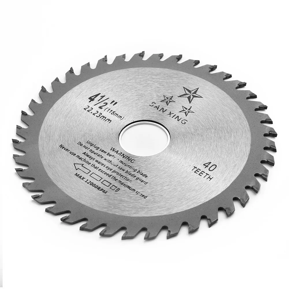 

4.5 inch Saw Blade Disc Carving Cutter Ultra Wood 115mm 40Teeth Angle Grinder Circular Kit Rotary Tool High Quality