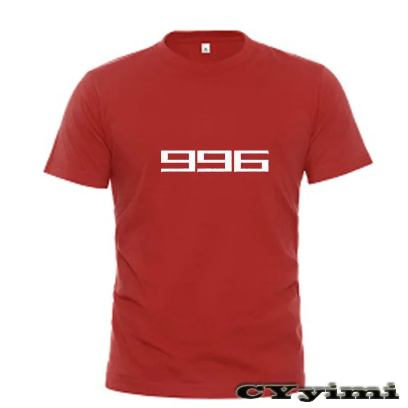 For Ducati  996B 996 S 996R T Shirt Men New LOGO T-shirt 100% Cotton Summer Short Sleeve Round Neck Tees Male