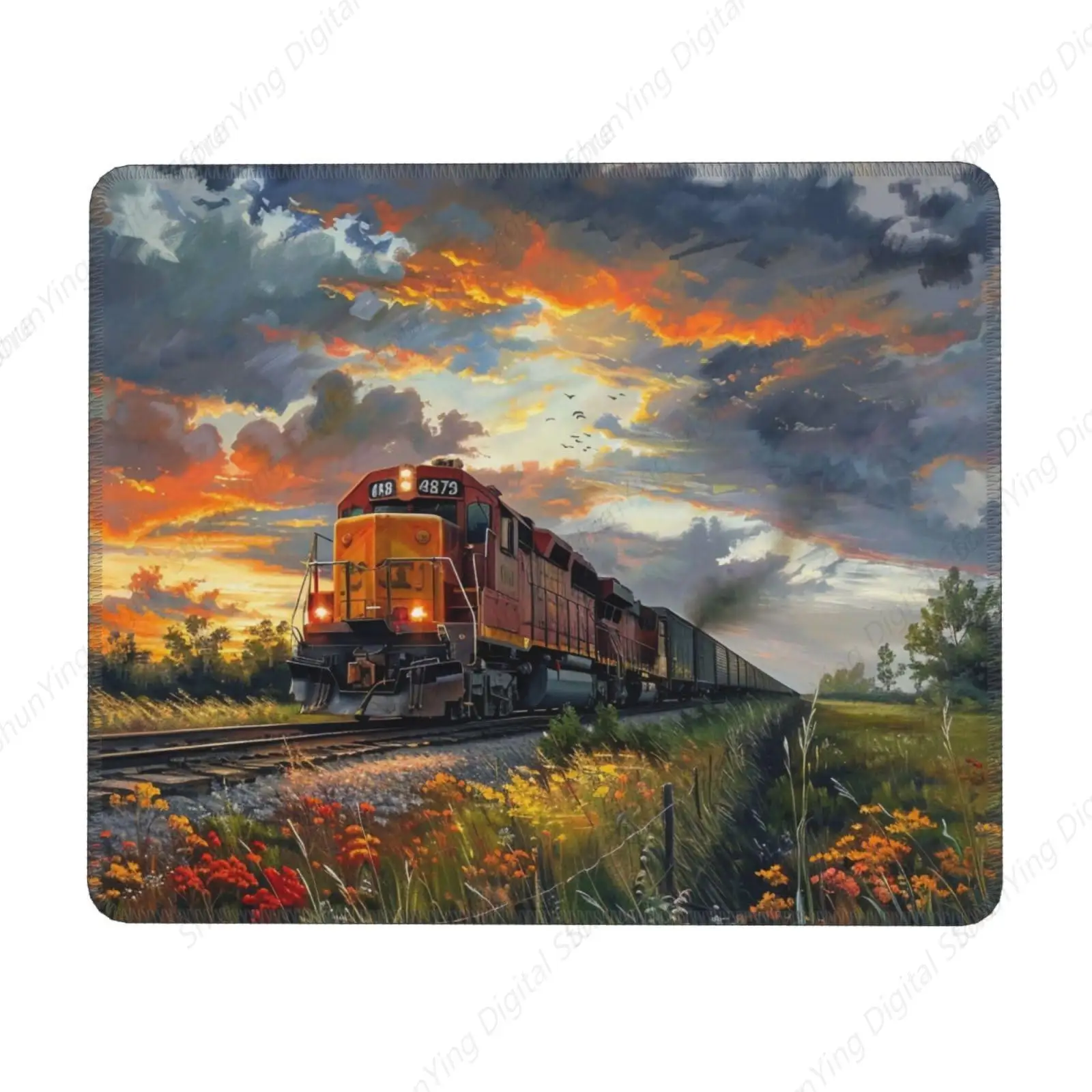 

Anti Slip Rubber Mouse Pad For Freight Trains Suitable For Computer, Laptop, Home, And Office Mouse Pads 18*22cm