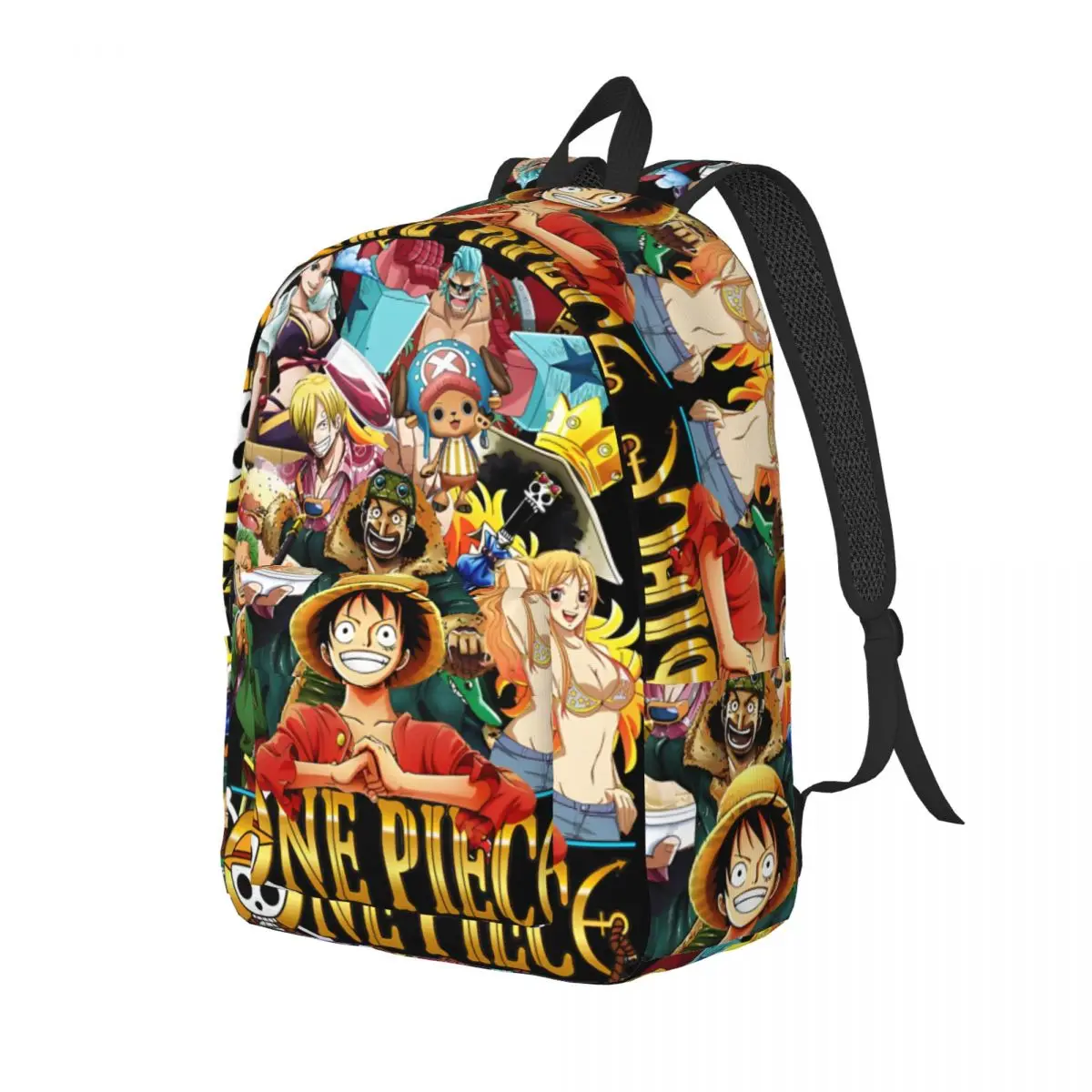 Straw Hat Crew Knapsack One Piece Luffy For Kid Good Quality Weekend Picnic Back To School Gift Compartment Kindergarten Bag