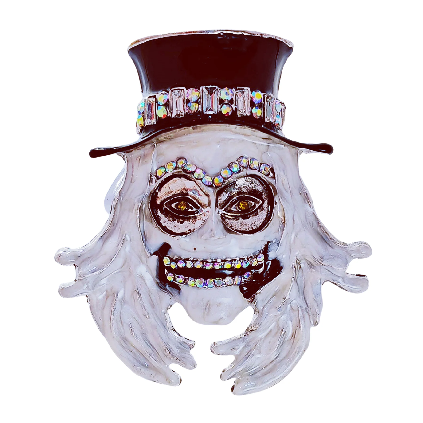 

Punk Style Enamel Wear Hat Skull Skeleton Brooches Halloween Festival Jewelry