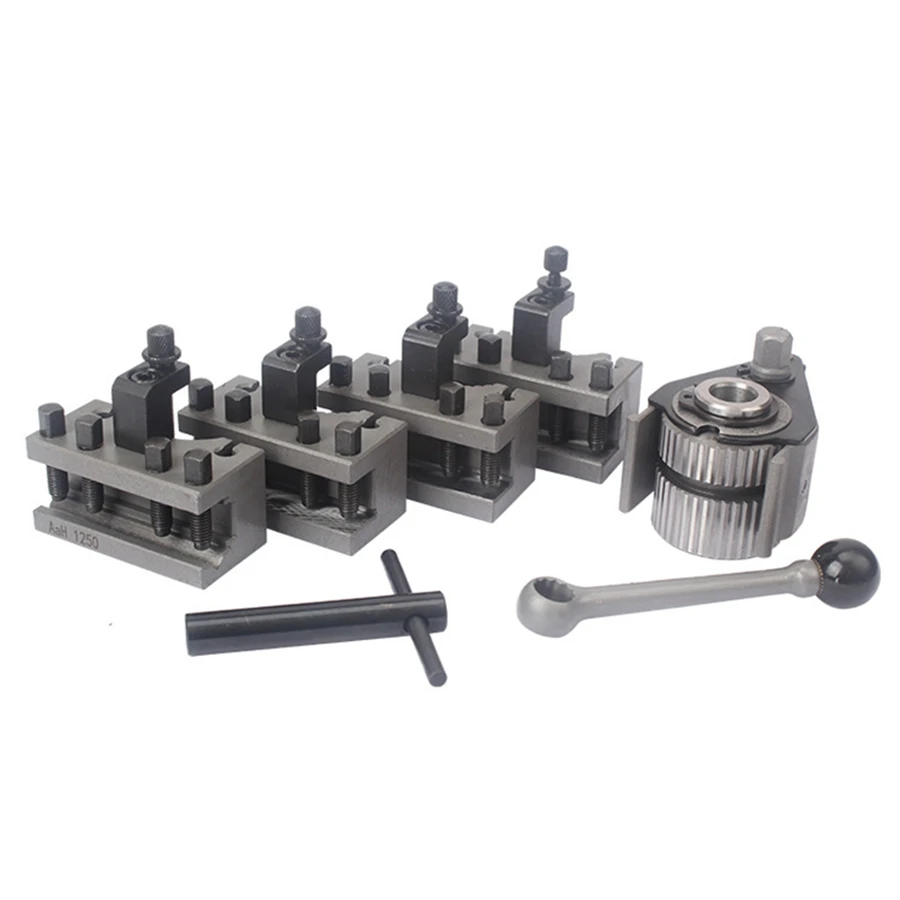 

Lathe Quick Change Tool Post Set WM210V&WM180V&0618 12X12mm Tool Rest for Swing Over Bed 120-220mm