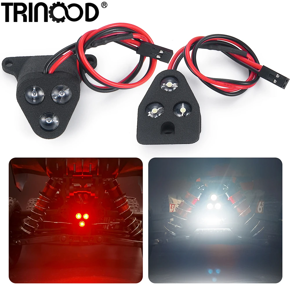 Gruppo di luci a LED per fari e fanali posteriori TRINOOD per 1/8 TYPHON 6S BLX TLR Tuned Buggy Off-Road RC Car Truck Upgrade Parts