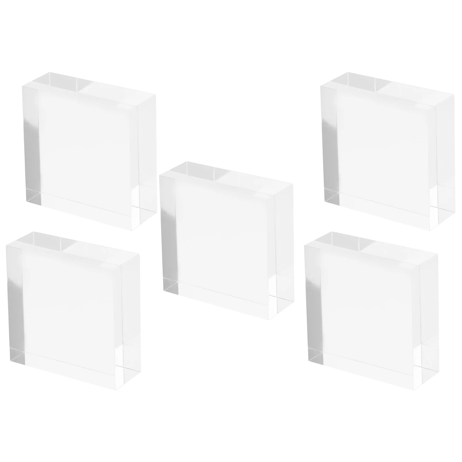 5 pezzi di esposizione in acrilico trasparente supporto per gioielli supporto durevole per anello orecchino vetrina piedistallo decorazione di nozze per ufficio a casa