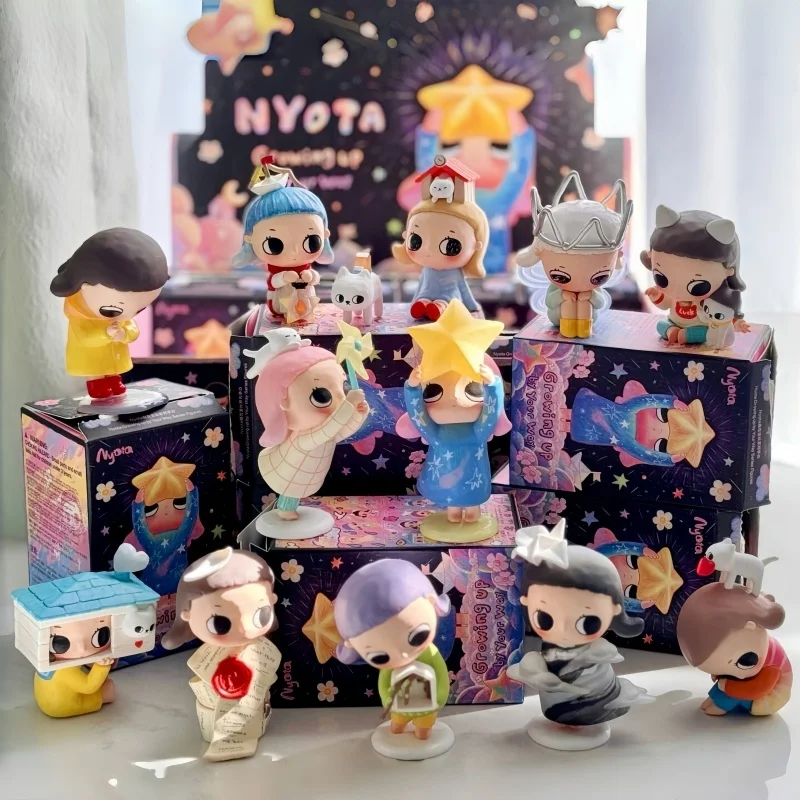 

2025 Hot Sale Genuine Blind Box Nyota Growing Up By Your Way Series Anime Action Figure Guess Bag Ornament Desktop Doll Toy Gift