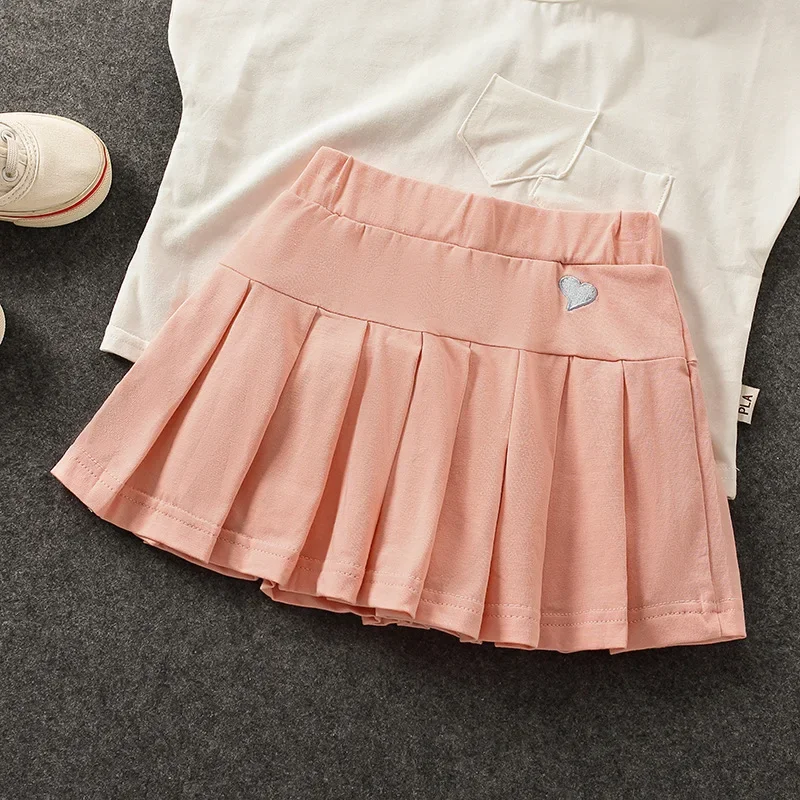 Der neue All-Match-Plissee-Culottes für Mädchen mit mittlerem und kleinem Sommer rock für Kinder und inneren Sicherheits hosen – Detail 11