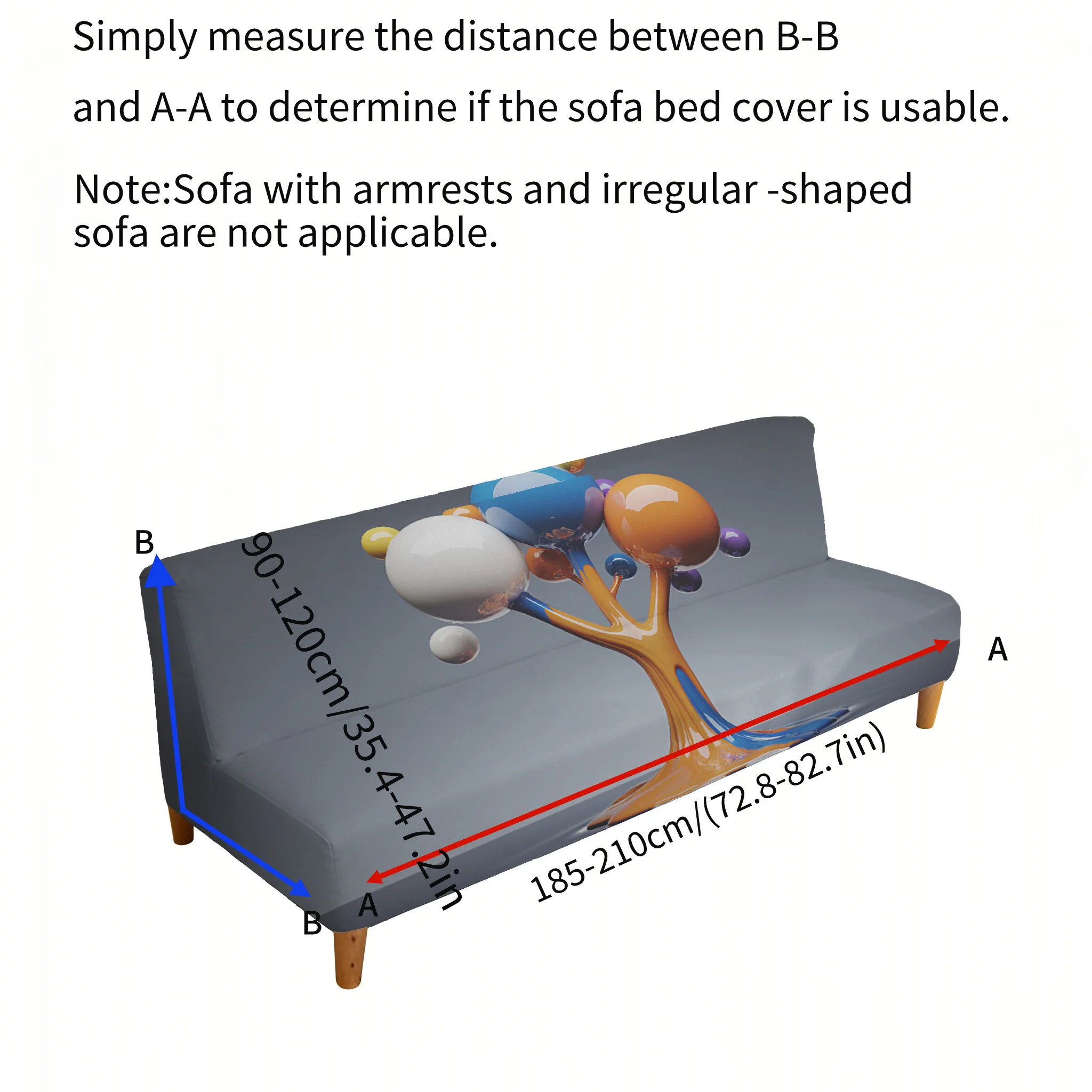 Fluid bubble tree sofa cover, non-slip and scratch-proof furniture protective cover, all-inclusive elastic dust cover