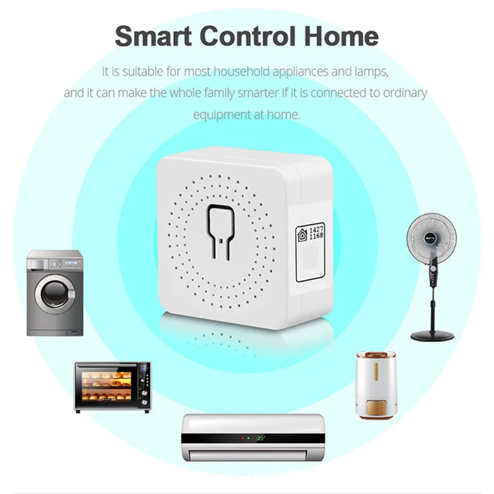 Two-way Smart Switch Smart Relay Switch For Routers For Lights 40*40*24mm Relay Power-off Memory Mode For Standard Switch Boxes