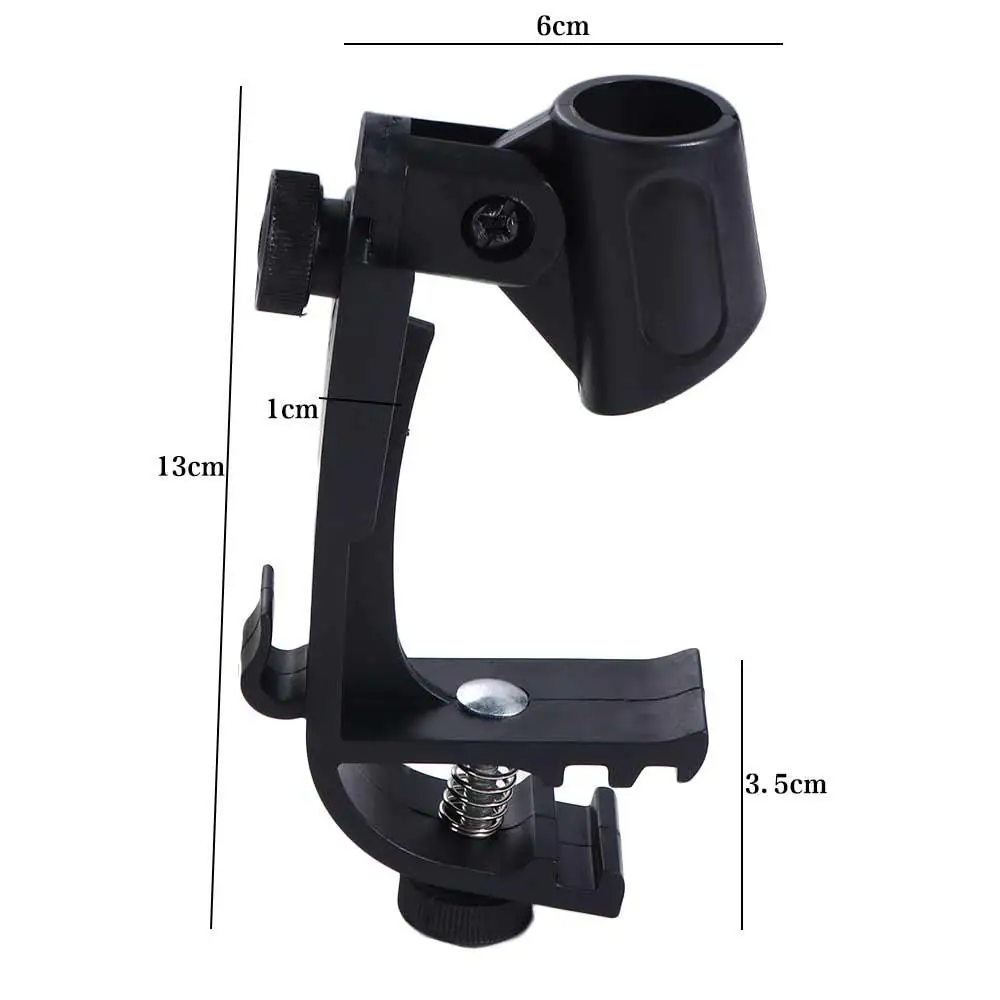 Rim Shockproof Instrument Accessories Clip On Drum Drum Microphone Holder Drum Microphone Clip Clip Holder Drum Mic Stand
