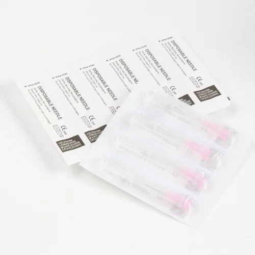 Imagen 2 del producto 100 Uds aguja de tatuaje superfina 32G 4mm 6mm 8mm 13mm 1,5mm 2,5mm aguja pequeña indolora agujas de jeringas de inyección de microplástico