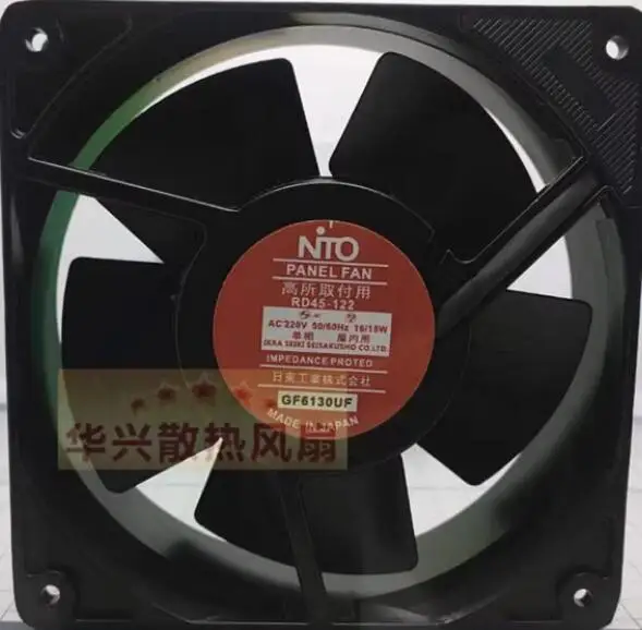 

NTO RD45-122 AC 200V 16W 120x120x38mm Server Cooling Fan