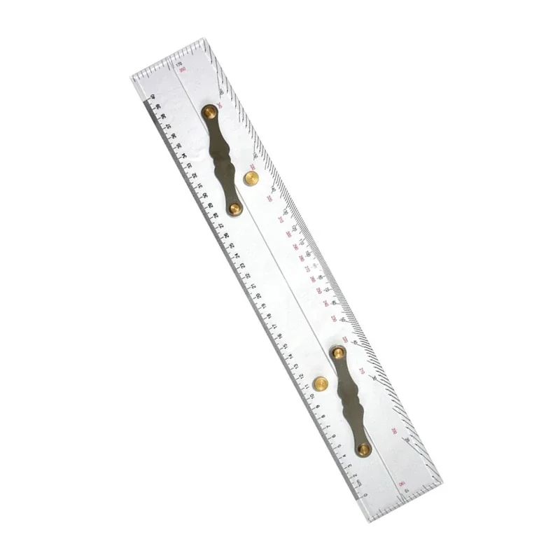 450MM Acrylic Marine Parallel Ruler Clear Scales Mapping Points Parallel Pull Ruler Nautical Charts for Boat