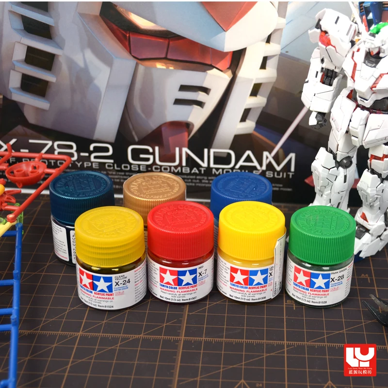 TAMIYA X1-X35 Water-based Fluorescent Panel Liner Paint 10ML for Model Building Fluorescent Ink Panel Line Accent Color
