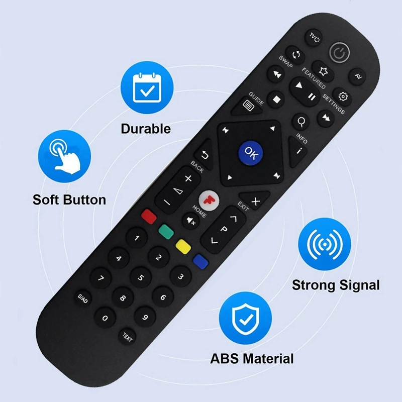 Replace T3-R Remote Control For Manhattan T3-R Freeview Play 4K Smart Recorder Remote Control