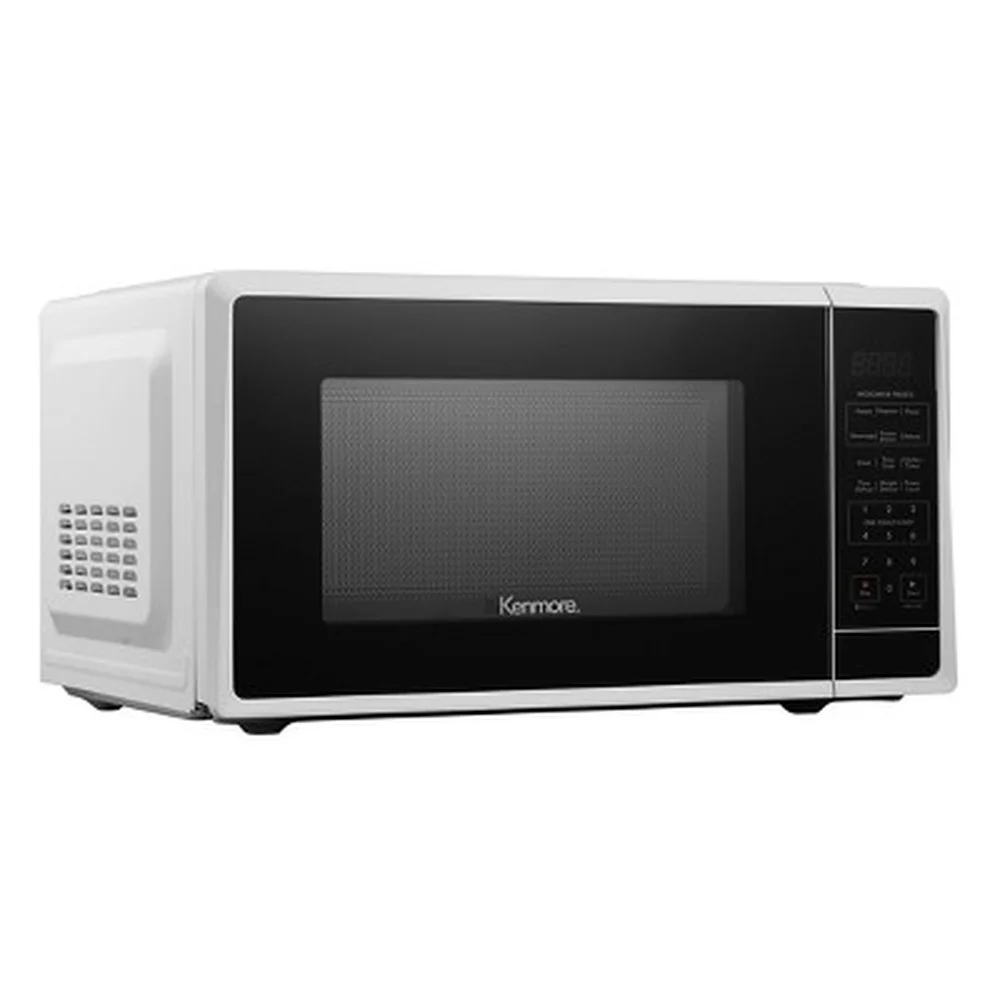 1000W Countertop Microwave 1.1 Cu Ft Child Safety Lock 10 Power Levels Digital Display 6 Cooking Menus Express Cook Defrost