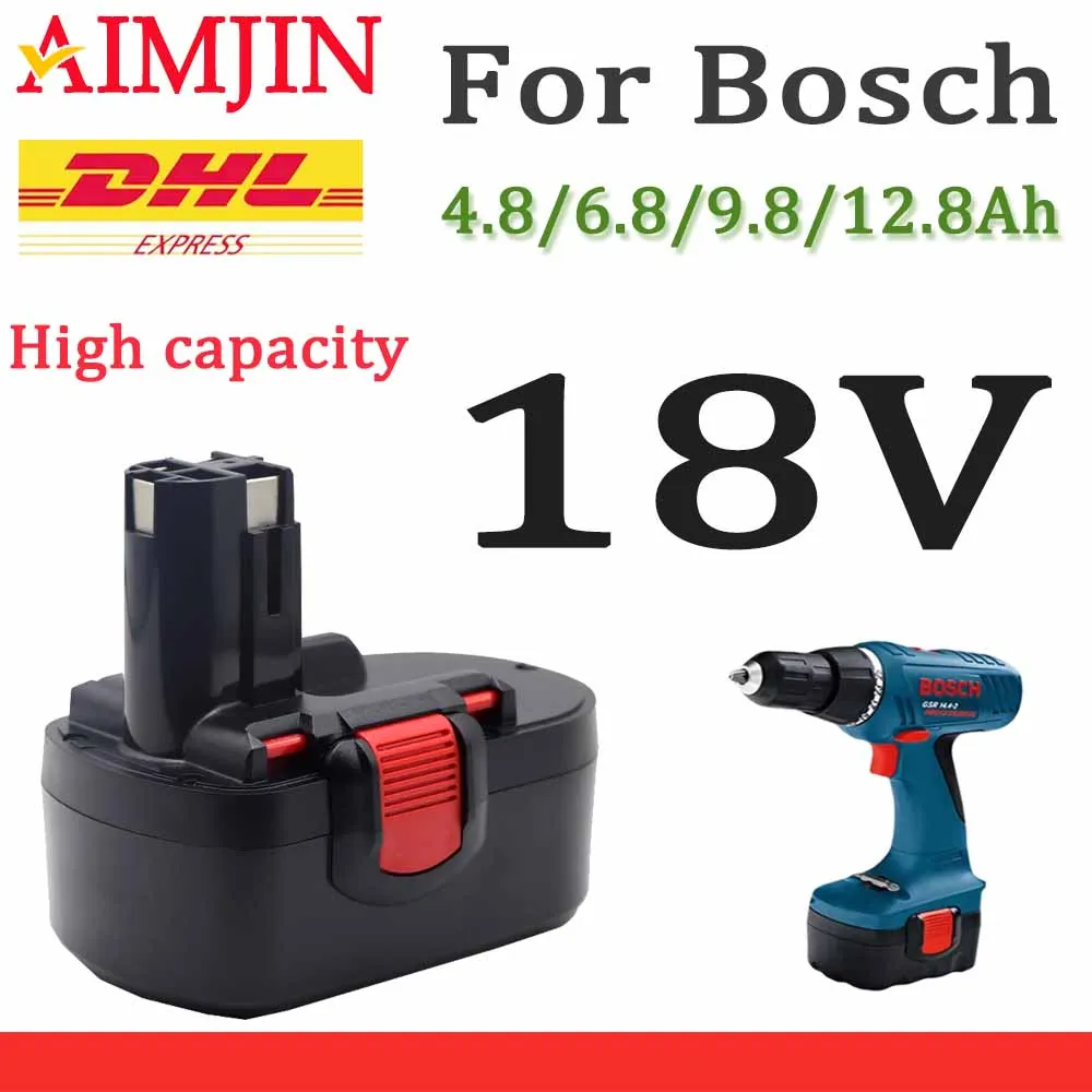 

18V 4800mAh Ni-MH Remplacement battery for Bosch BAT025 BAT026 BAT160 2607335277 2607335535 2607335735 PSR 18 VE-2 GSR 18 VE-2