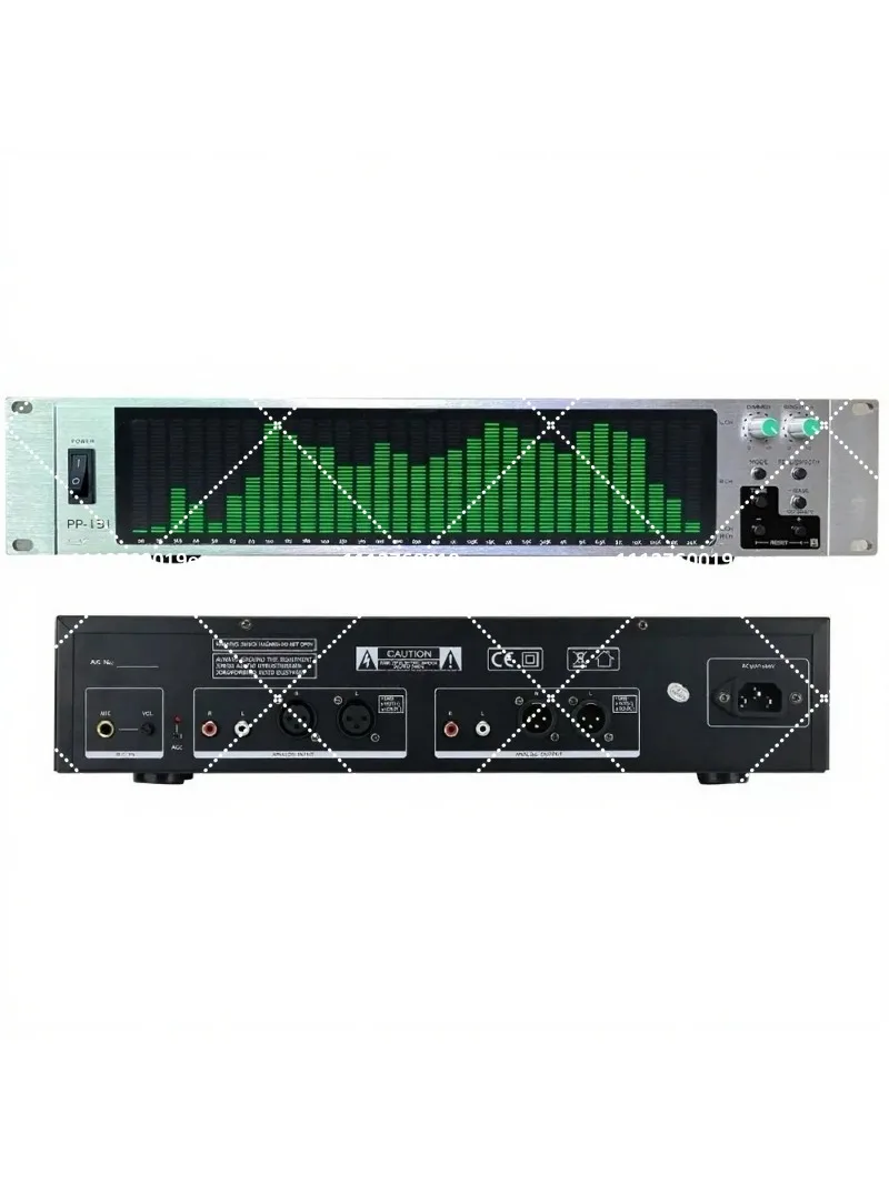 Professional Rack Amplifier with Dynamic Spectrum Visualization for Stage Performance
