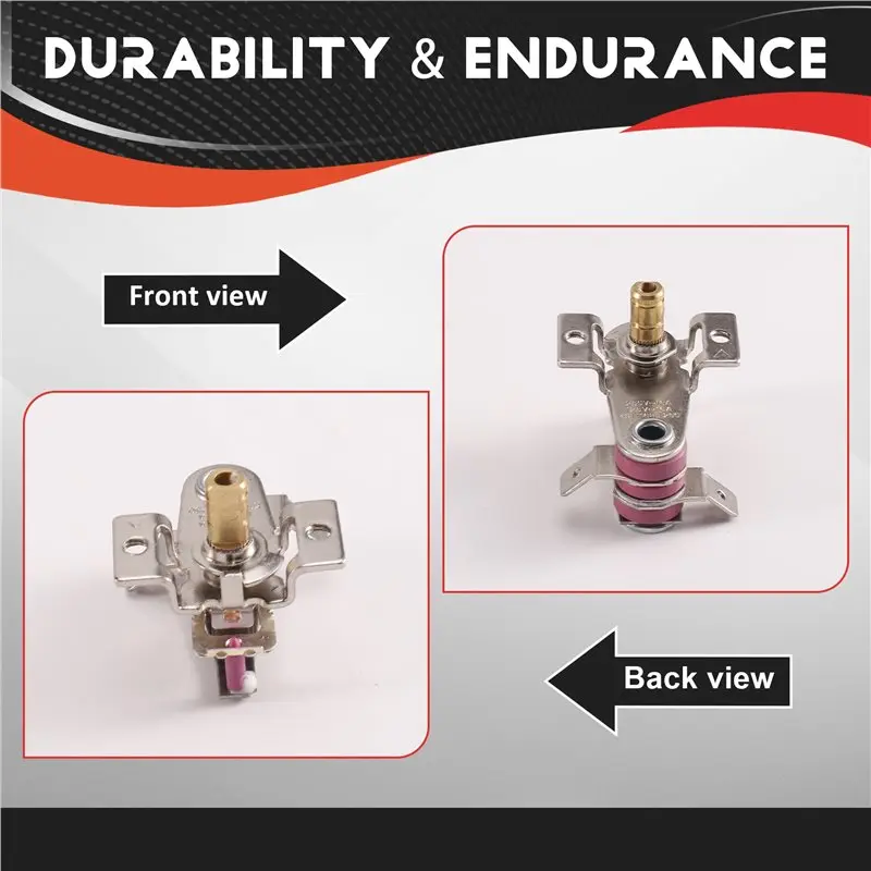 B62B for KST-168 Adjustable Temperature Switch Thermostat, 250V 16A Heating Bimetal Thermostat for Electric Heaters Oven Parts