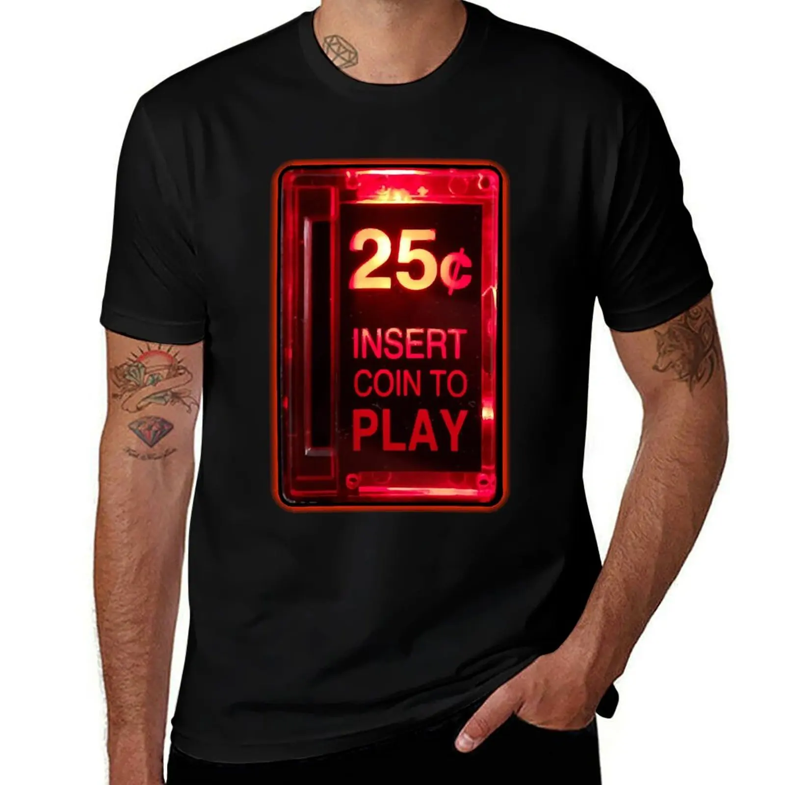 25￠ Coin Slot T-Shirt t shirts for man cotton T-Shirt