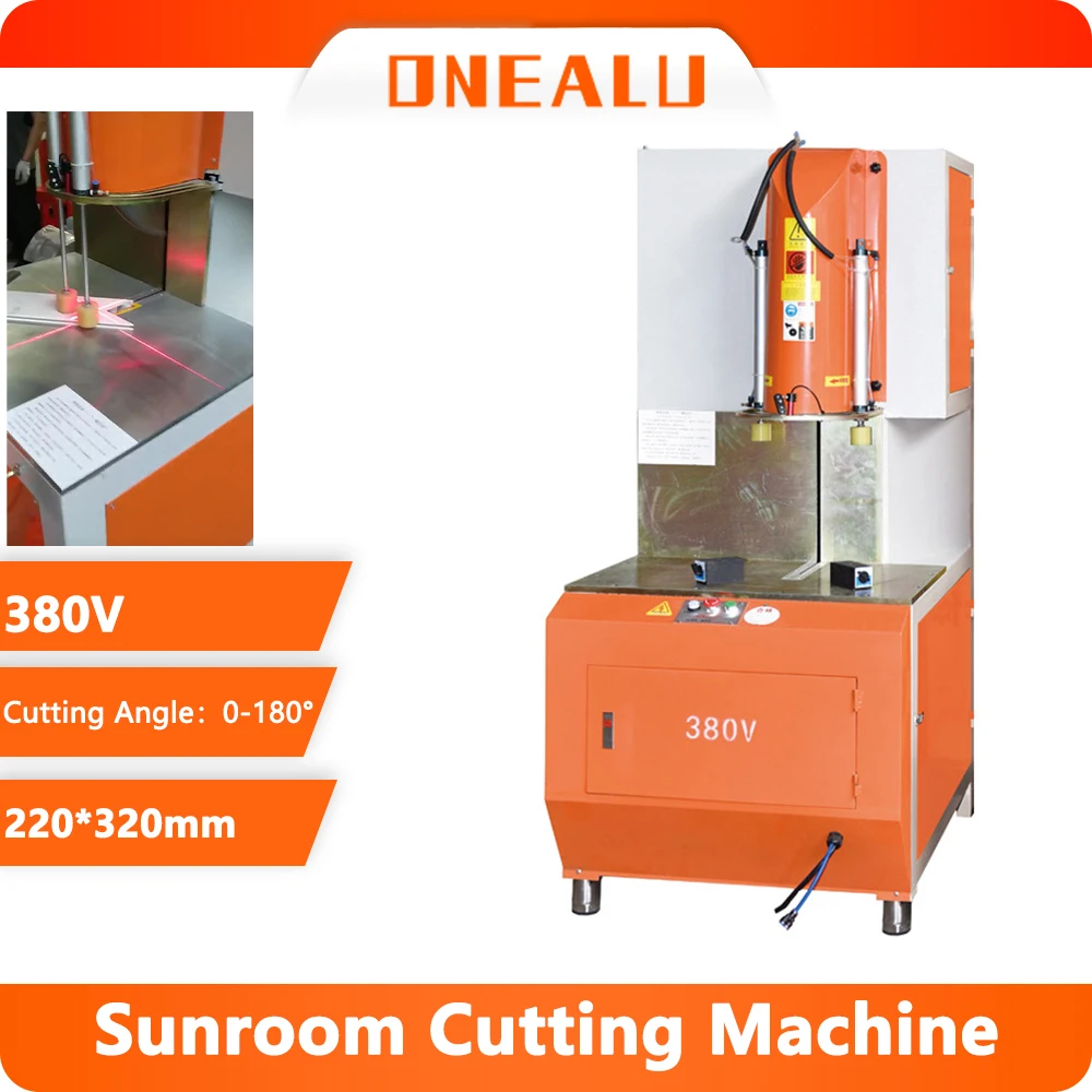 Dovetail groove custom infrared canopy sunroom grooving saw aluminum profile 45 degrees 90 degrees any Angle cutting machine