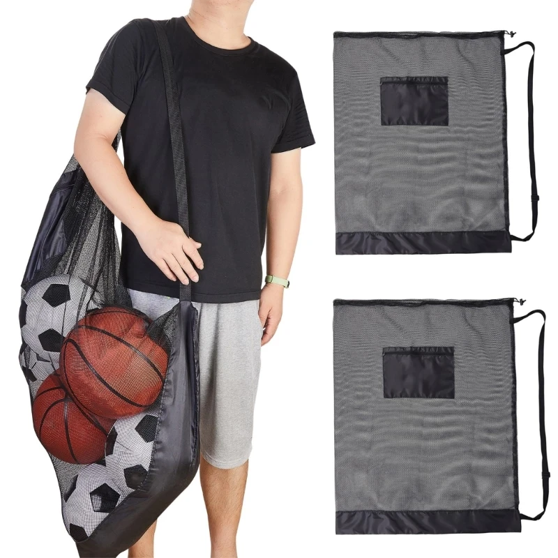 Basketball-Mesh-Netztasche, Fußball-Mesh-Tasche, Mesh-Sport-Balltaschen, Ball-Tragetaschen