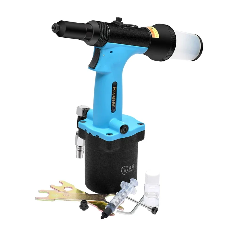 Bo Dun Adjustable Self-Priming Pneumatic Rivet Gun, Air-Powered Riveting Machine, Hydraulic Powerful Riveting Machine Bd-4851